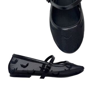 Elegant Black Butterfly Flats